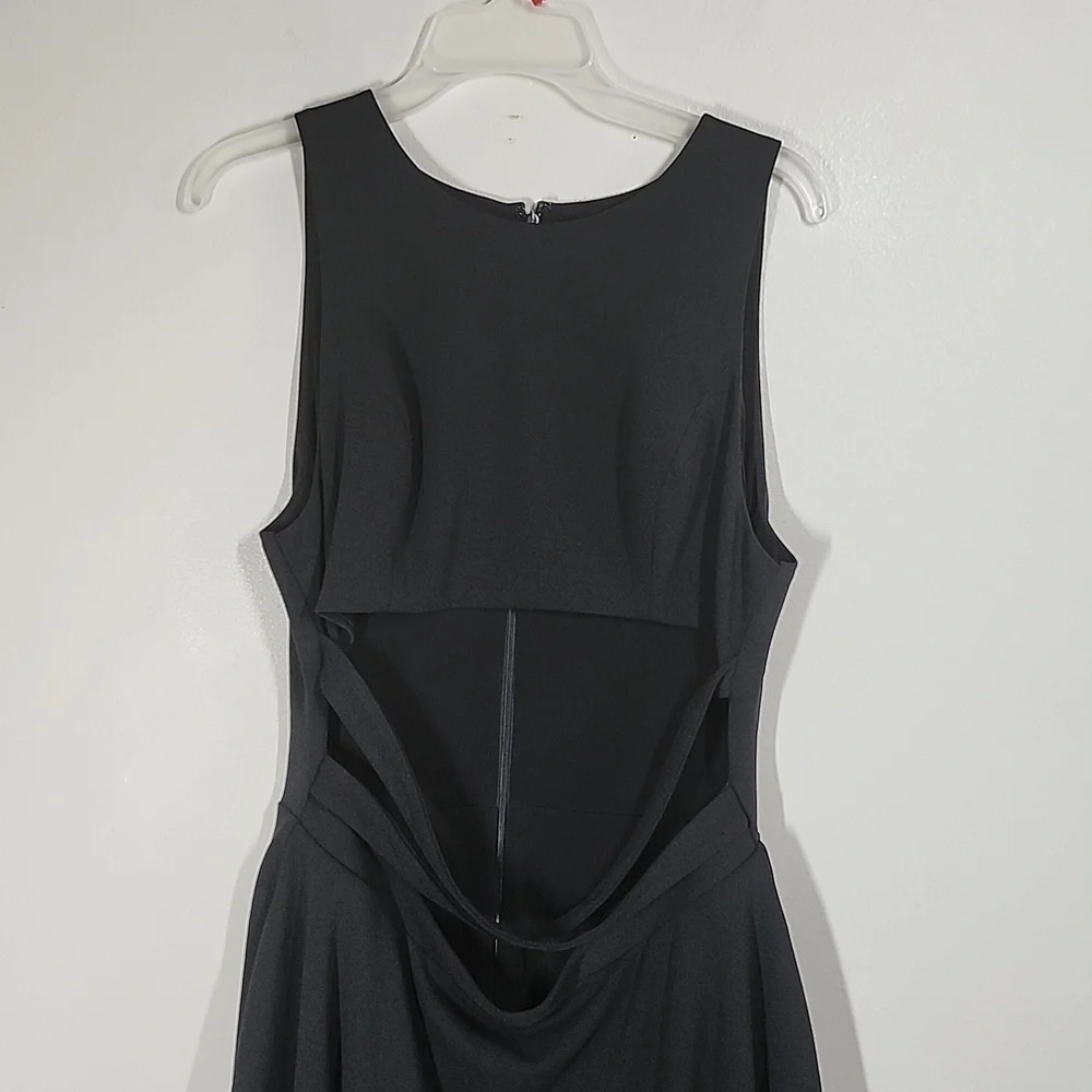 Dress the Population Mariela Dress Black Cutout Design Cocktail Date Night XL - Picture 2 of 11